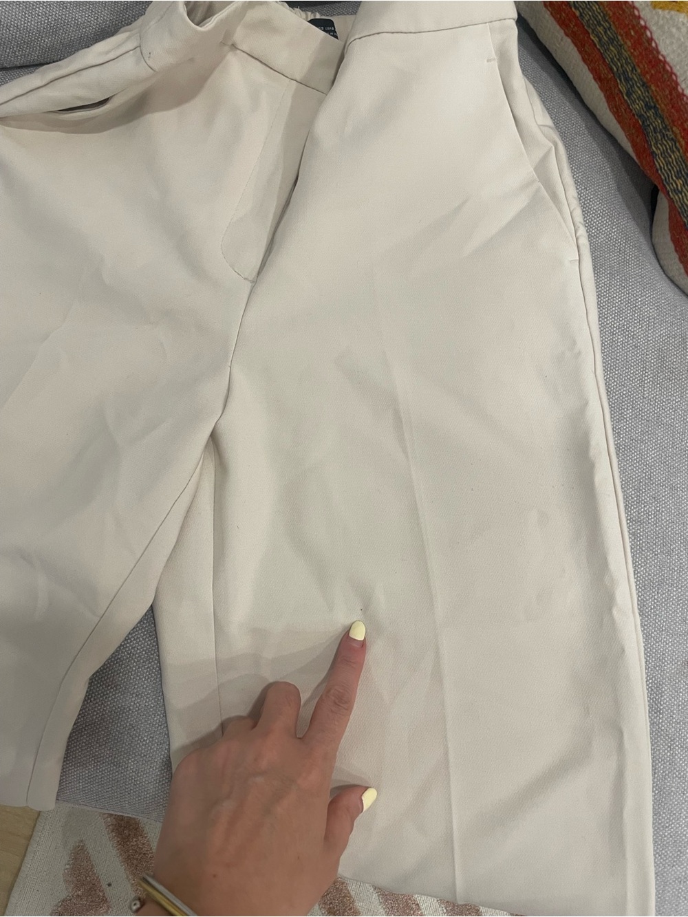 Zara Wide-Leg Trousers in Light Beige - Picture 13 of 13